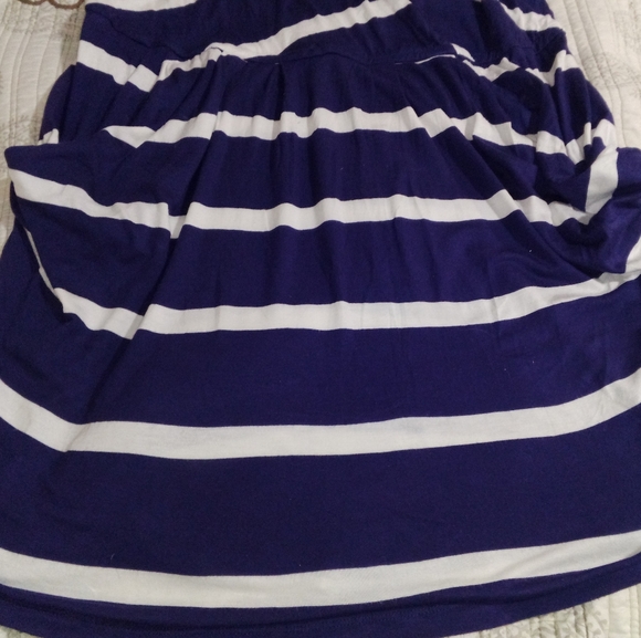 ⭐ BCBG GENERATION STRIPE COTTON TANK MINI DRESS SUNDRESS SIZE 1 - Picture 3 of 9
